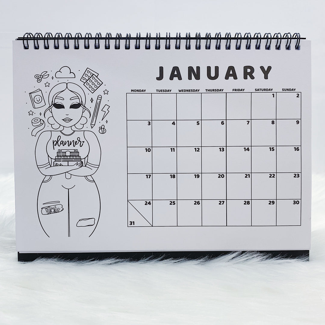 Calendario de escritorio en espiral Babe 2022 | Ene-Dic 2022