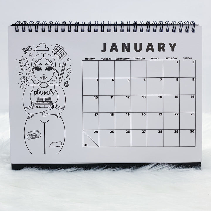 2022 Babe Spiral Desk Calendar | Jan-Dec 2022