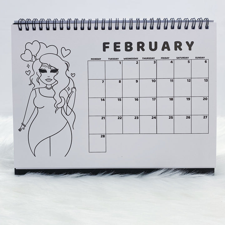 2022 Babe Spiral Desk Calendar | Jan-Dec 2022