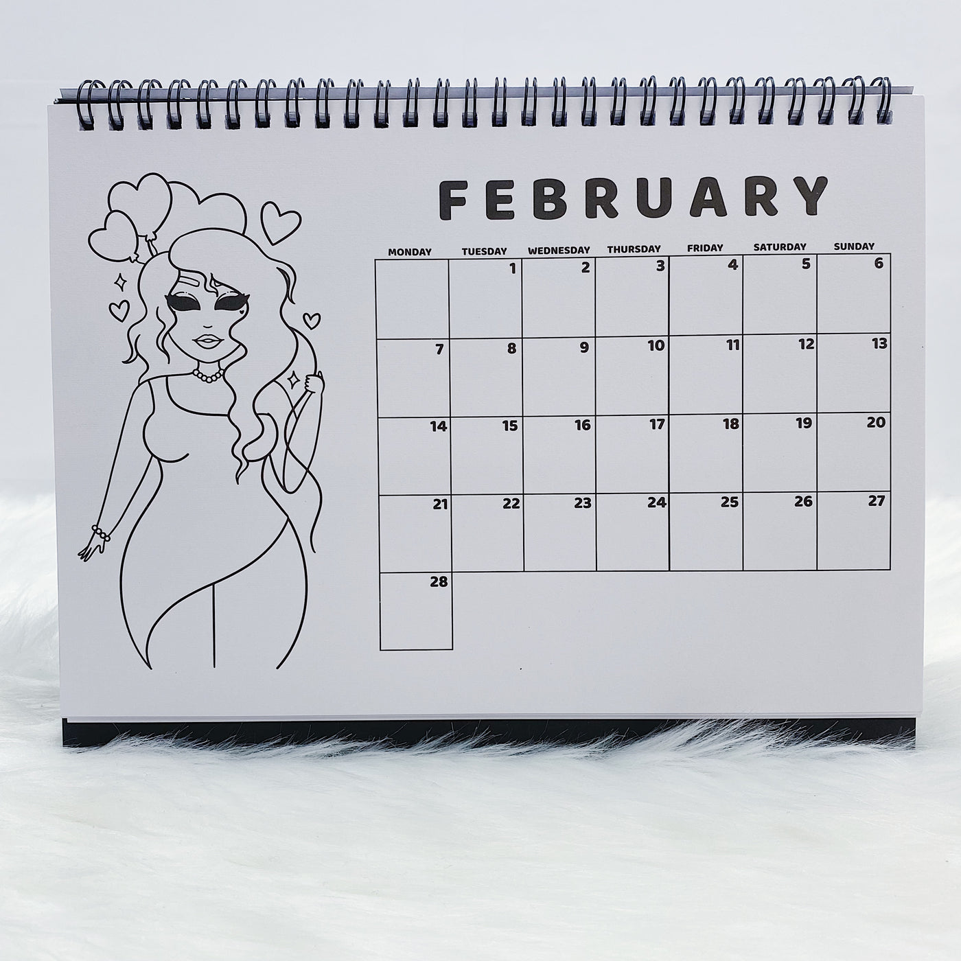 2022 Babe Spiral Desk Calendar | Jan-Dec 2022