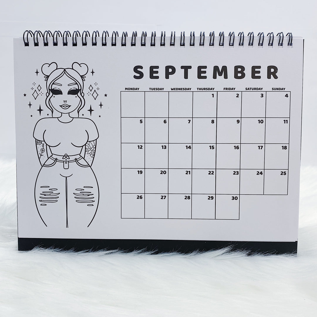 2022 Babe Spiral Desk Calendar | Jan-Dec 2022