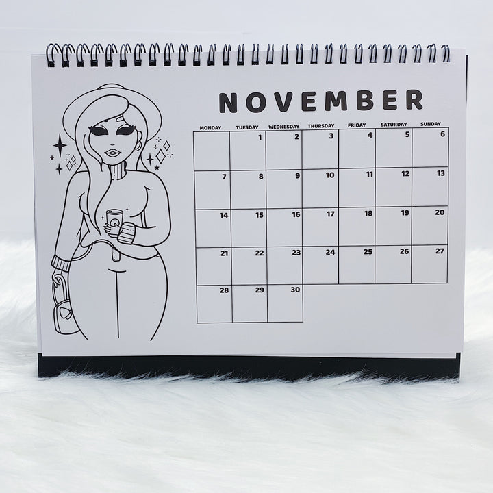 2022 Babe Spiral Desk Calendar | Jan-Dec 2022