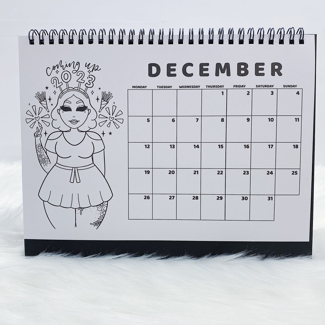 2022 Babe Spiral Desk Calendar | Jan-Dec 2022