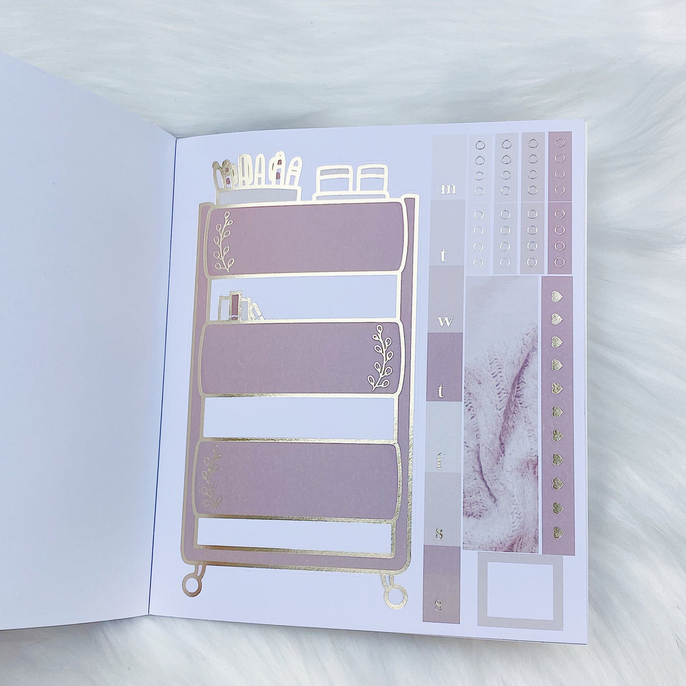 Cream & Sugar Sticker Book | 10 Pages | Soft Gold Foiled