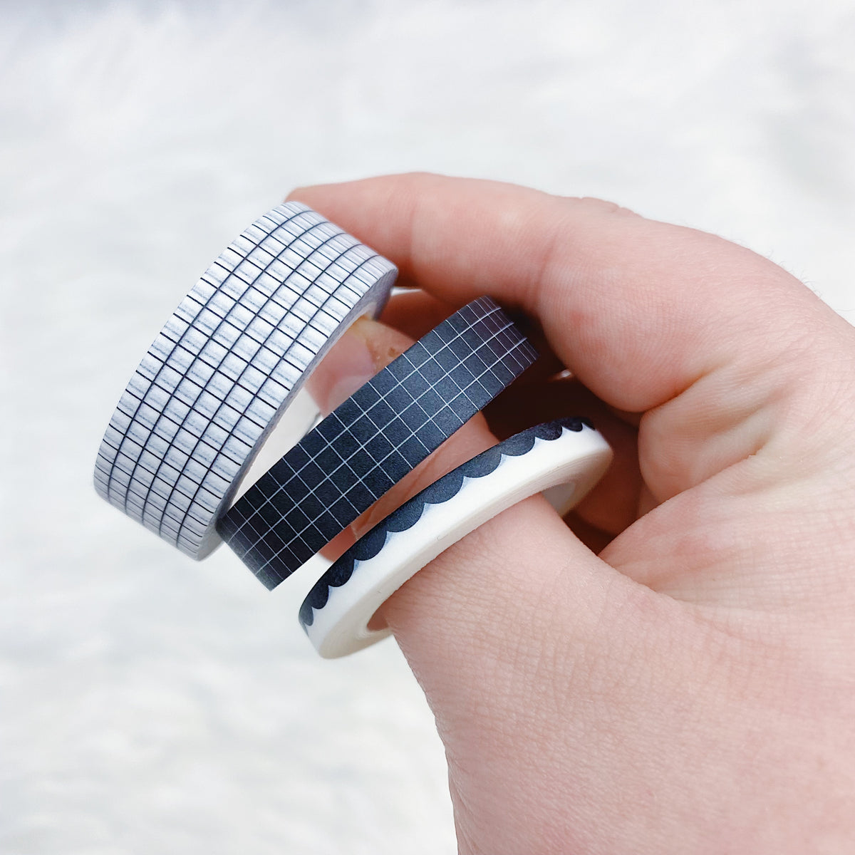 Neutral Washi Tape Bundle | (3) Three Washi Tapes! | 5, 10, + 15 MM!