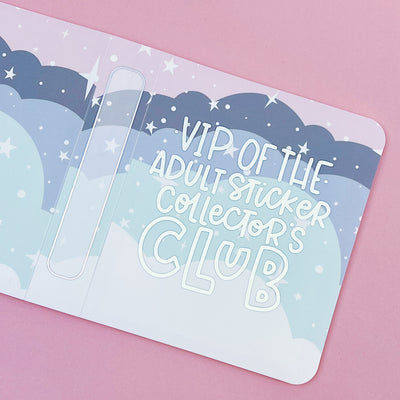 VIP Of The Adult Sticker Collector Club Sticker Album | Fits 60 Sticker Sheets!