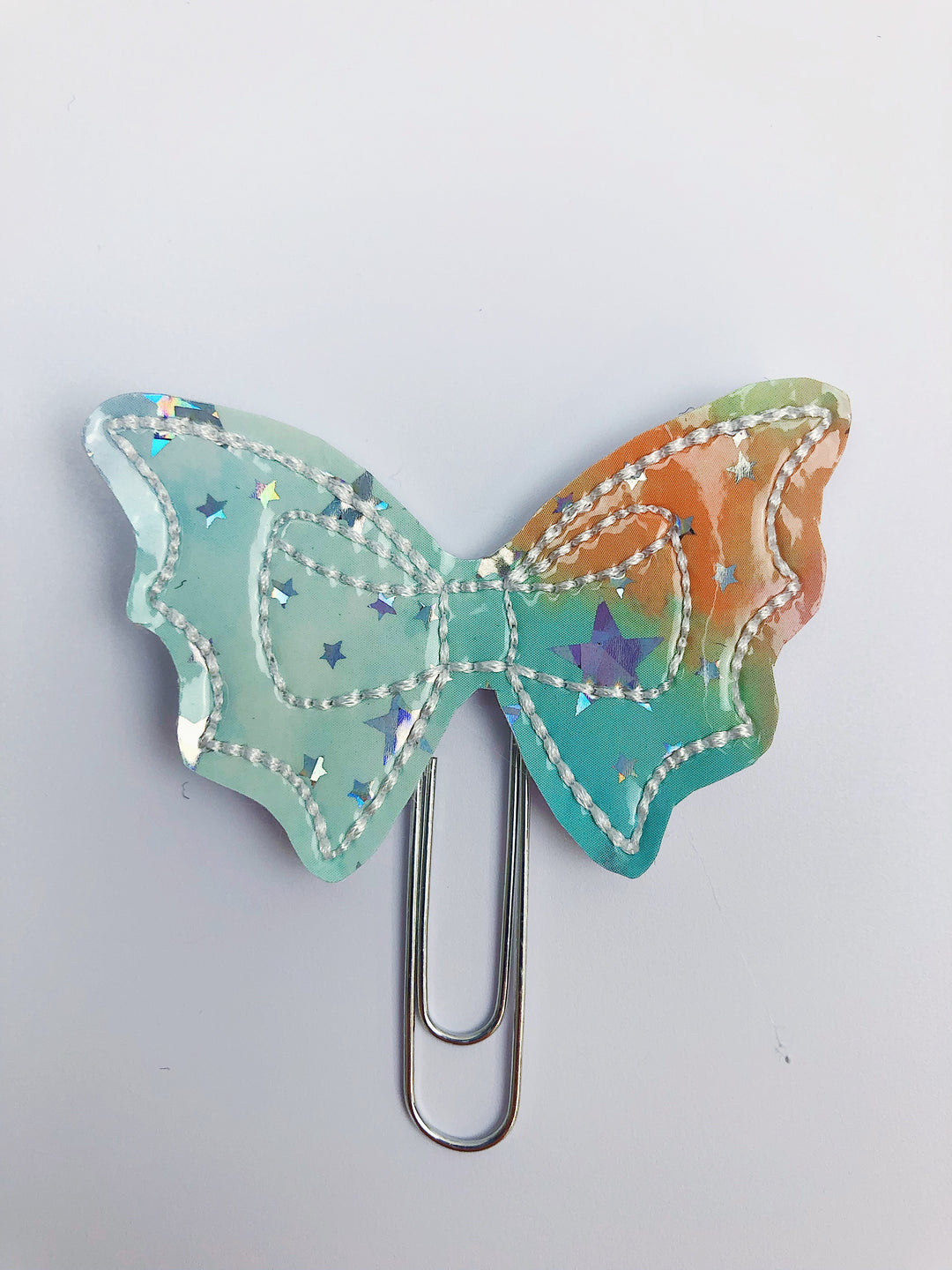 Tie Dye Bat Bow Feltie Planner Clip | Mystery Color Choice