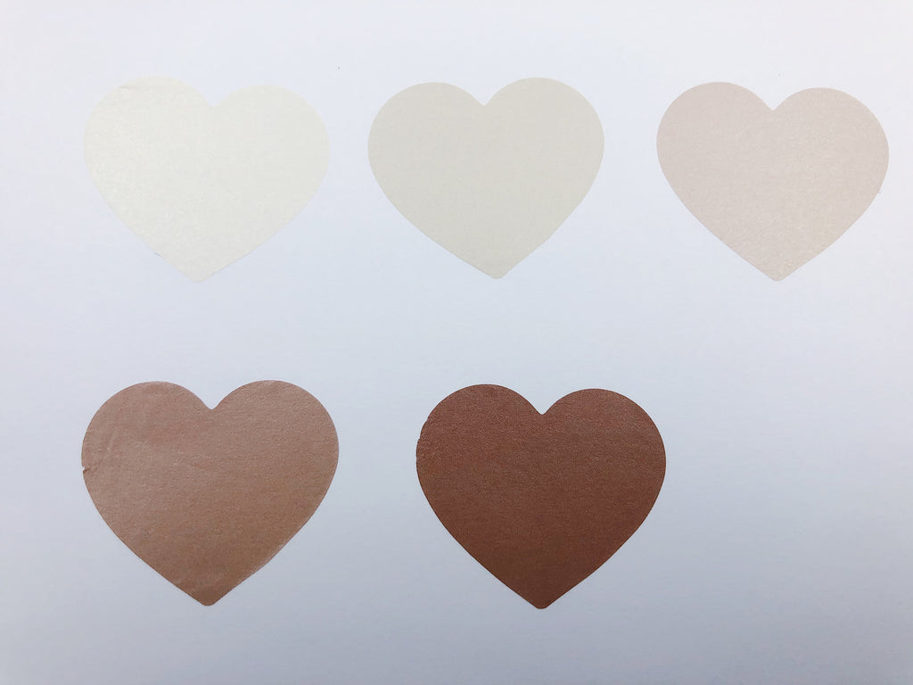 Cinta washi troquelada con pegatina de corazón de crema y azúcar
