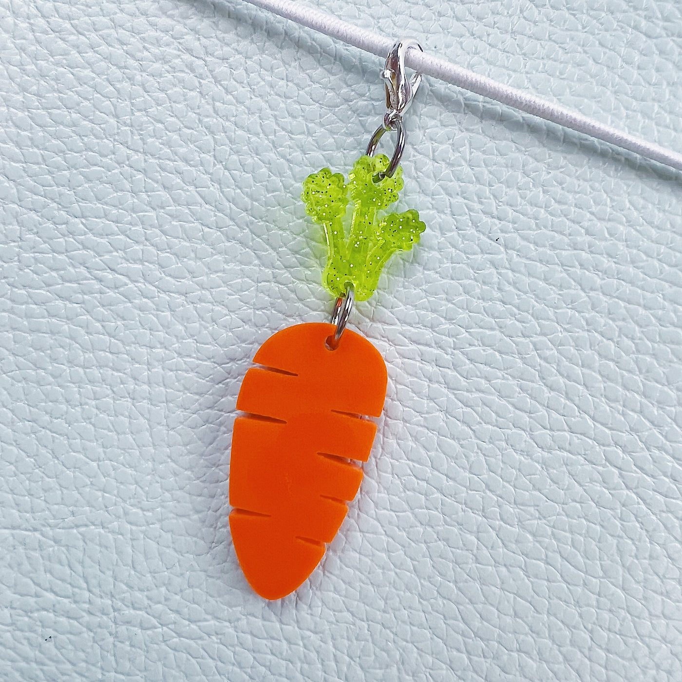 Carrot Acrylic Charm | Choose Your Color!