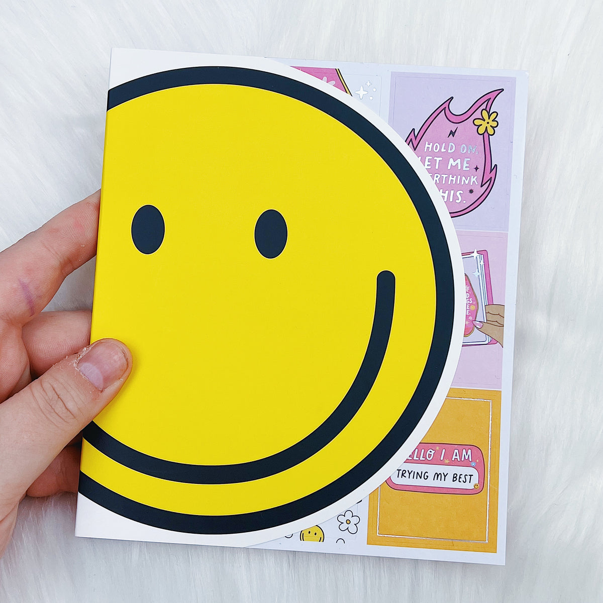 All Smiles Sticker Book | Matte Sticker Paper | 10 Pages | Holo Foiled