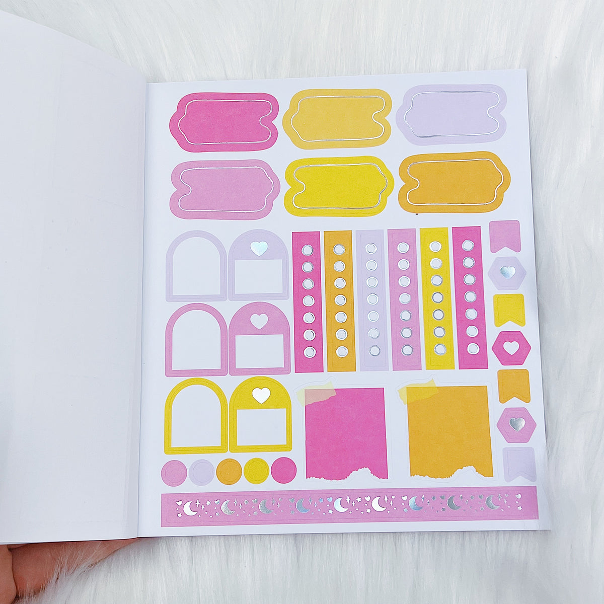 All Smiles Sticker Book | Matte Sticker Paper | 10 Pages | Holo Foiled