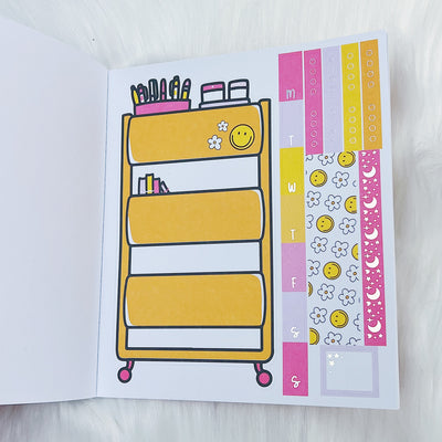 All Smiles Sticker Book | Matte Sticker Paper | 10 Pages | Holo Foiled