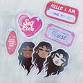 All Smiles Sticker Vinyl Die Cut Pack | Holo Foiled | ALL Skin Tones Included!