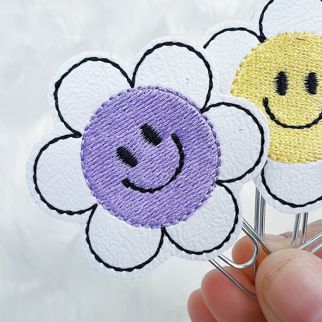 Smiley Daisy Feltie Planner Clip | Choose Your Option