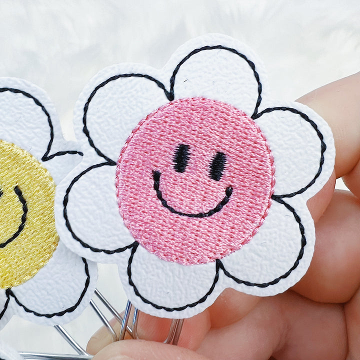 Smiley Daisy Feltie Planner Clip | Choose Your Option