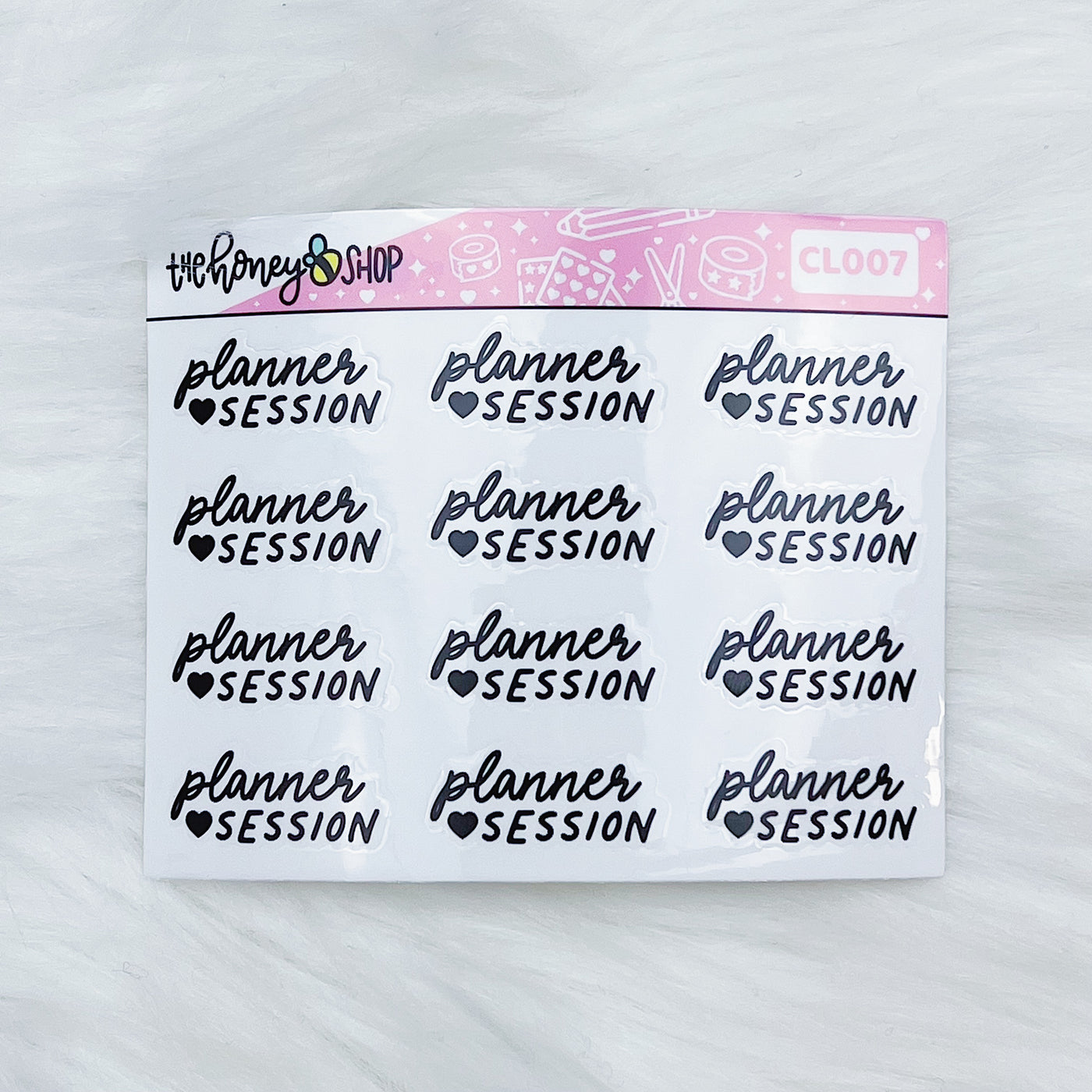 Planner Session | Clear Lettering Sticker Sheet