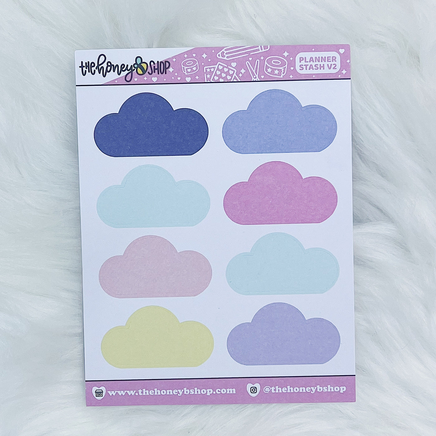 Planner Stash Cloud Doodle Sticker Sheet