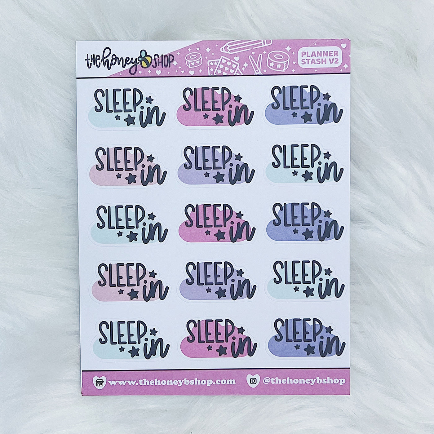 Sleep In Doodle Sticker Sheet