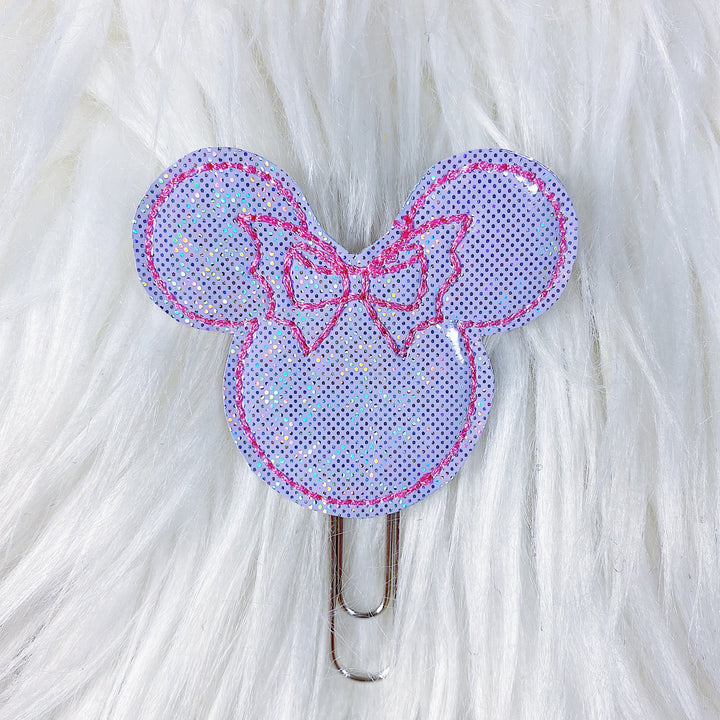 Minnie Bat Bow Feltie Planner Clip