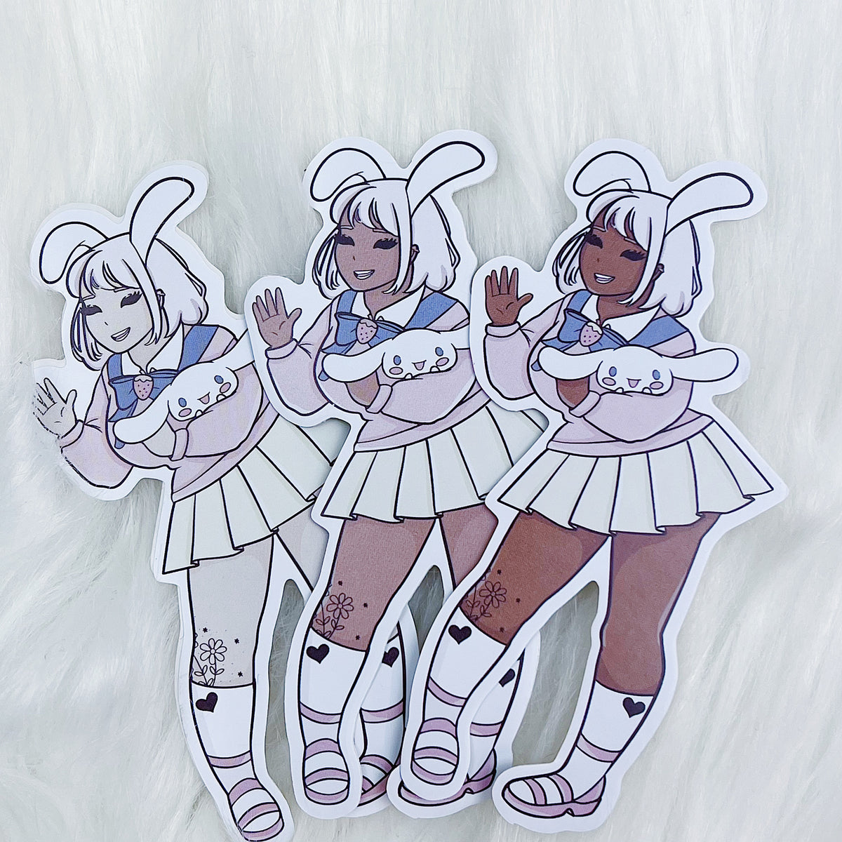 Cinnamoroll Babe Vinyl Sticker | Choose your Skin Tone!
