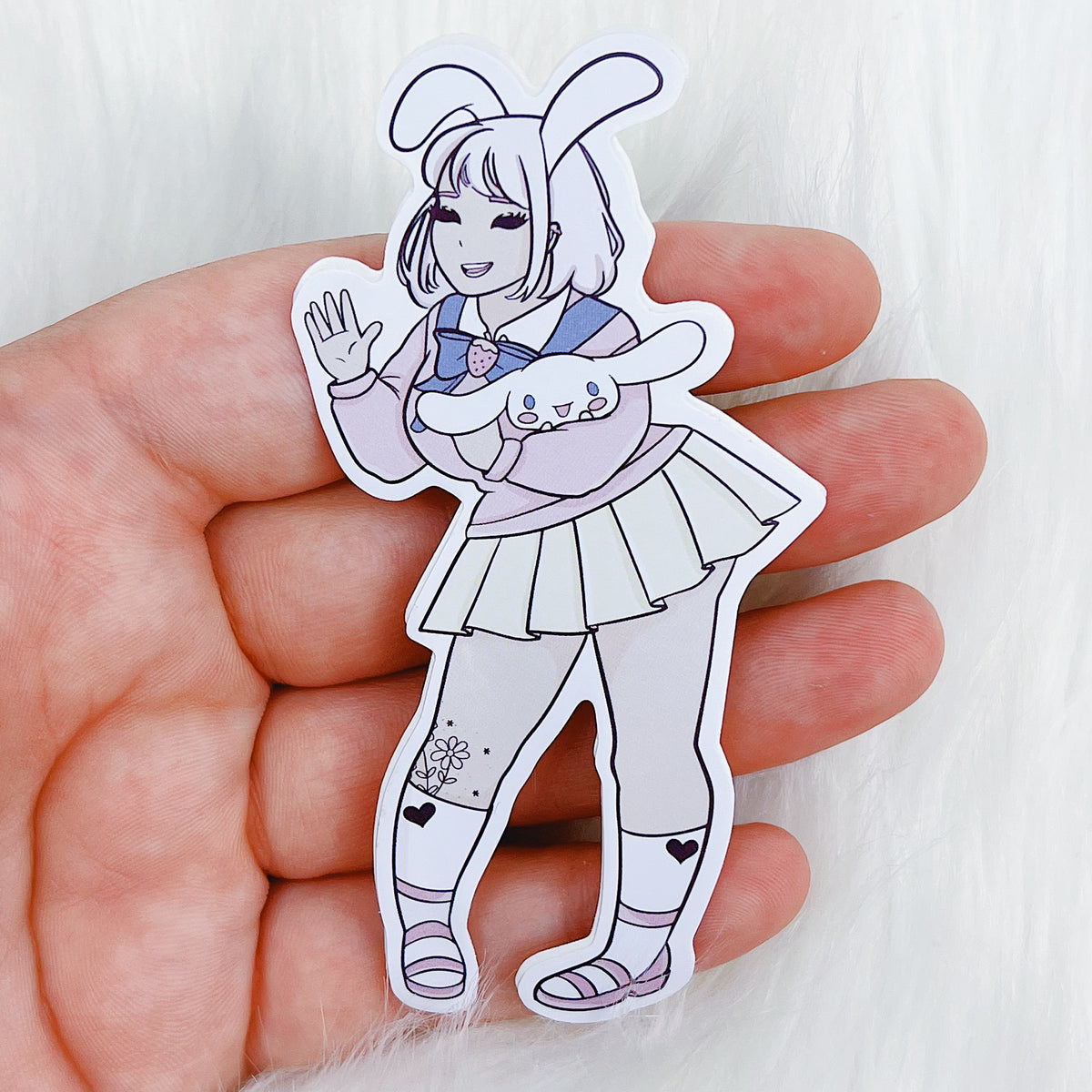 Cinnamoroll Babe Vinyl Sticker | Choose your Skin Tone!