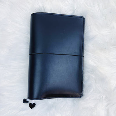 Smooth Black A5 Hobonichi Cover | Fits the A5 Hobonichi Cousin