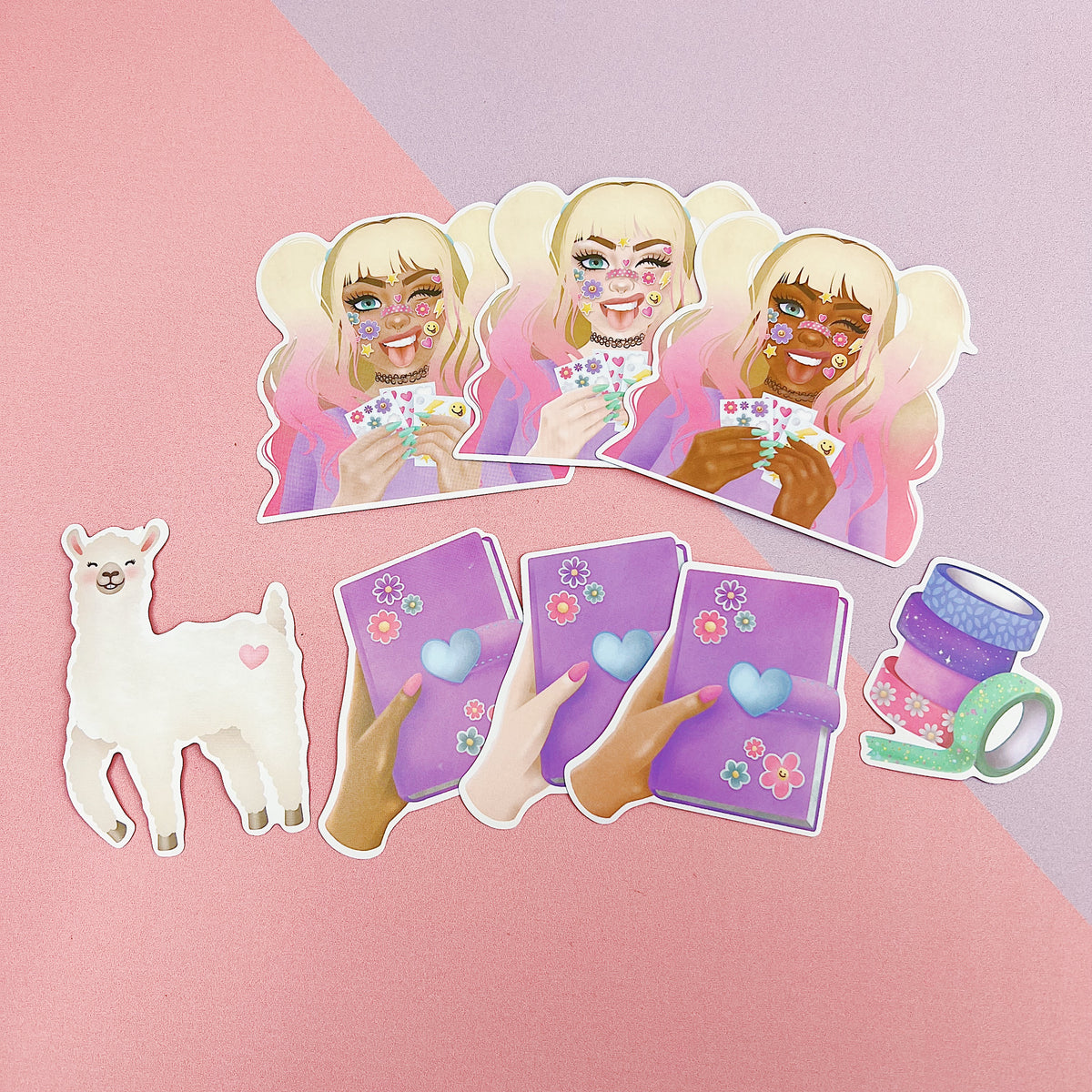 Planner Friends Vinyl Die Cut Pack | ALL Skin Tones Included!