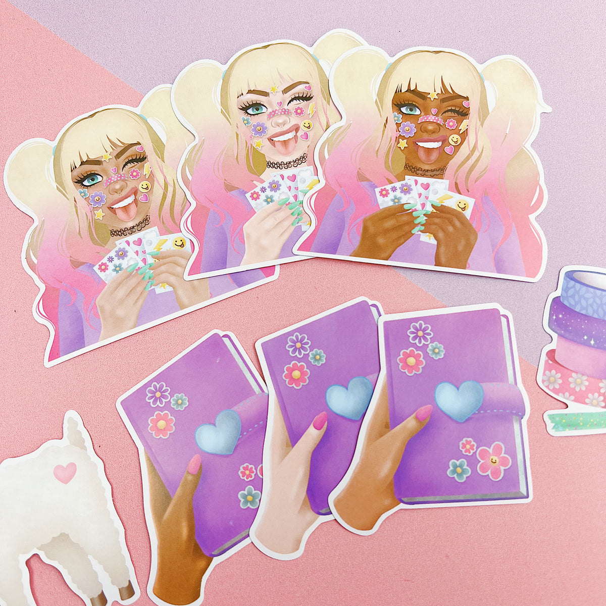 Planner Friends Vinyl Die Cut Pack | ALL Skin Tones Included!
