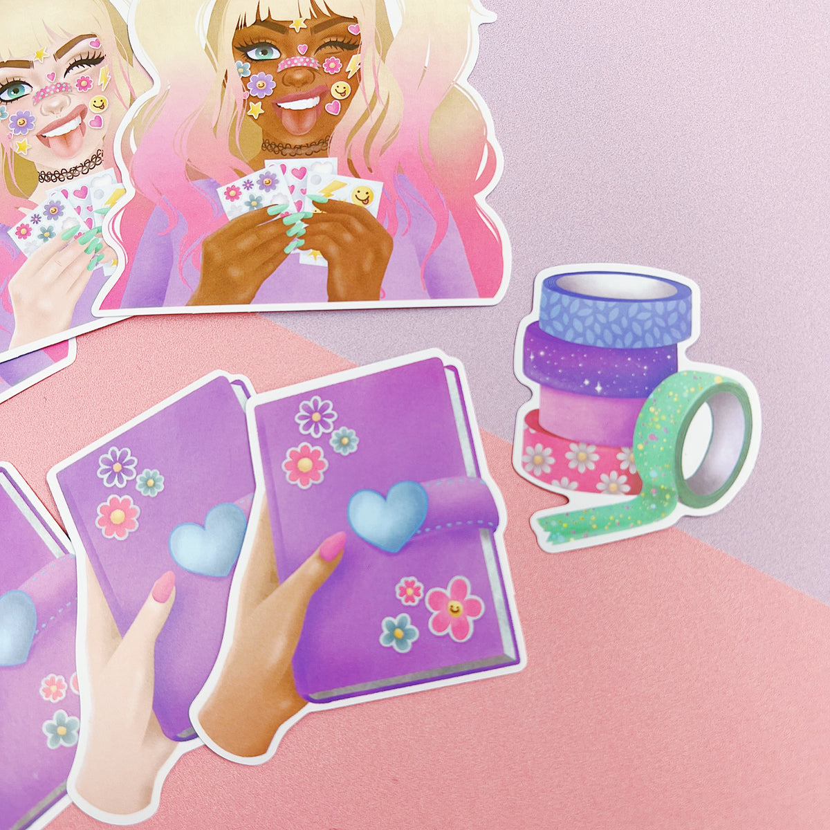 Planner Friends Vinyl Die Cut Pack | ALL Skin Tones Included!