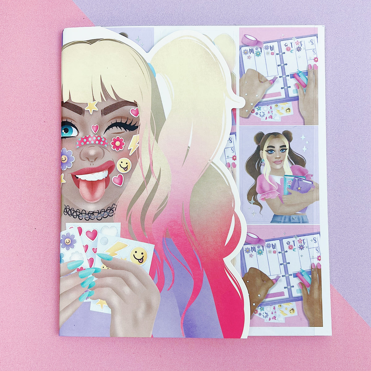 Planner Friends Sticker Book | Matte Sticker Paper | 10 Pages | Holo Foiled