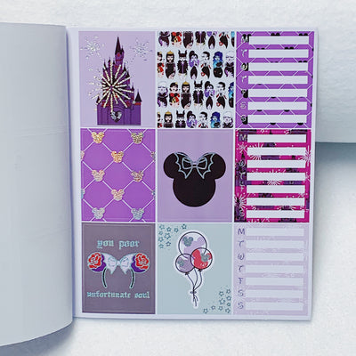Tattoo Villains Sticker Book | 10 Pages | Sparkly Holo Foiled