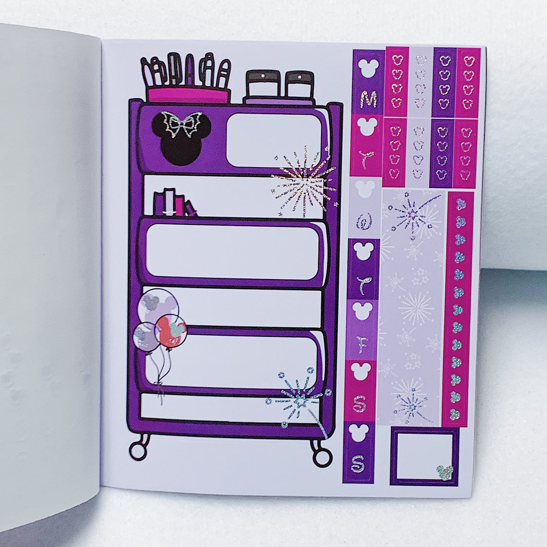 Tattoo Villains Sticker Book | 10 Pages | Sparkly Holo Foiled