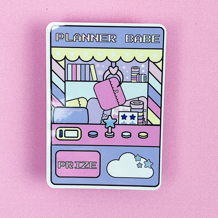 Planner Claw Machine Vinyl Sticker Die Cut | Holographic Foil