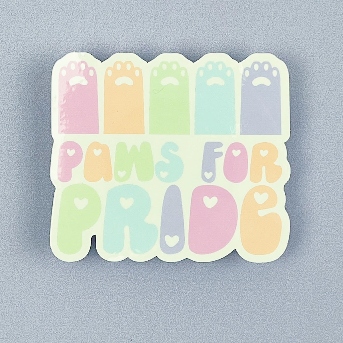 Paws For Pride Vinyl Sticker Die Cut