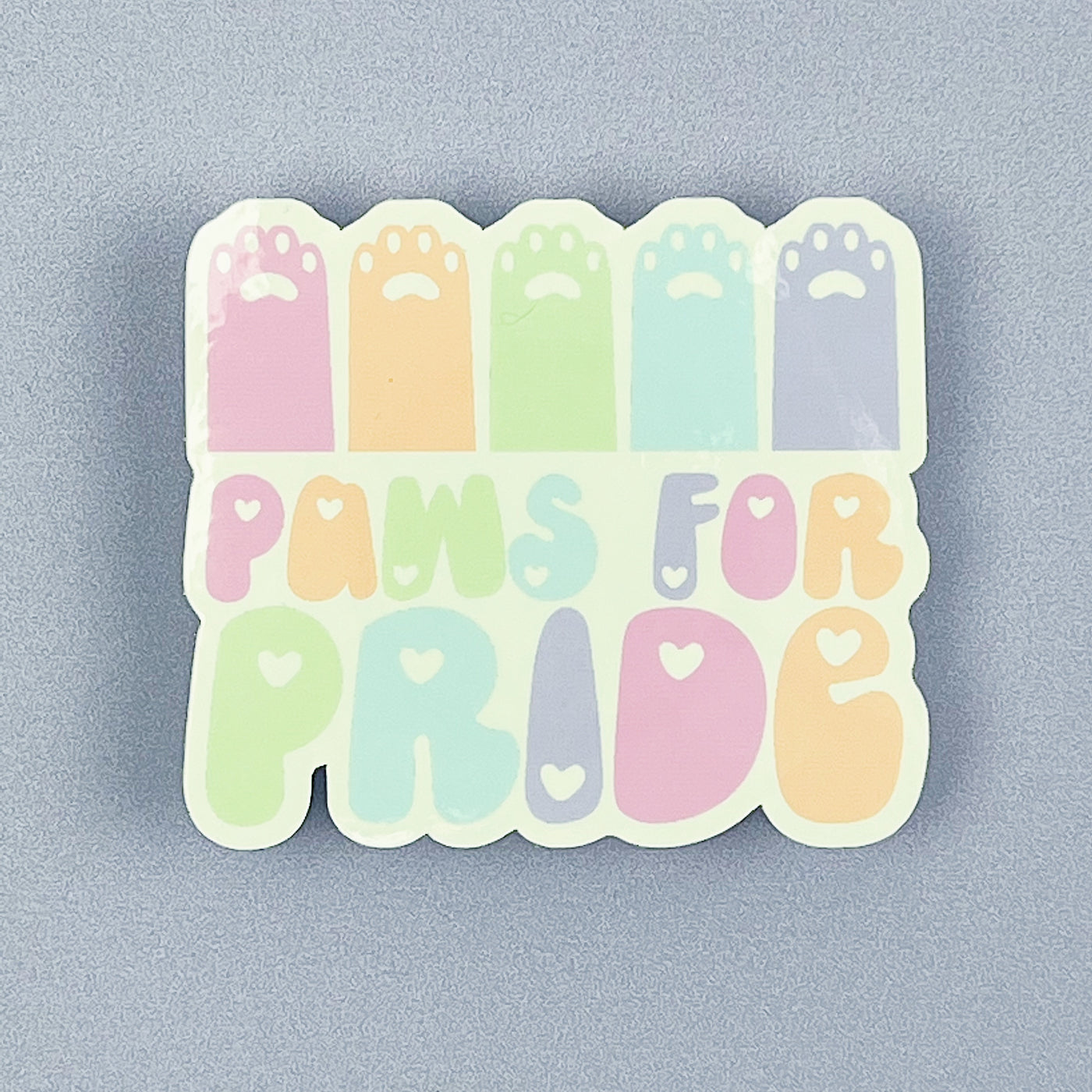 Paws For Pride Vinyl Sticker Die Cut