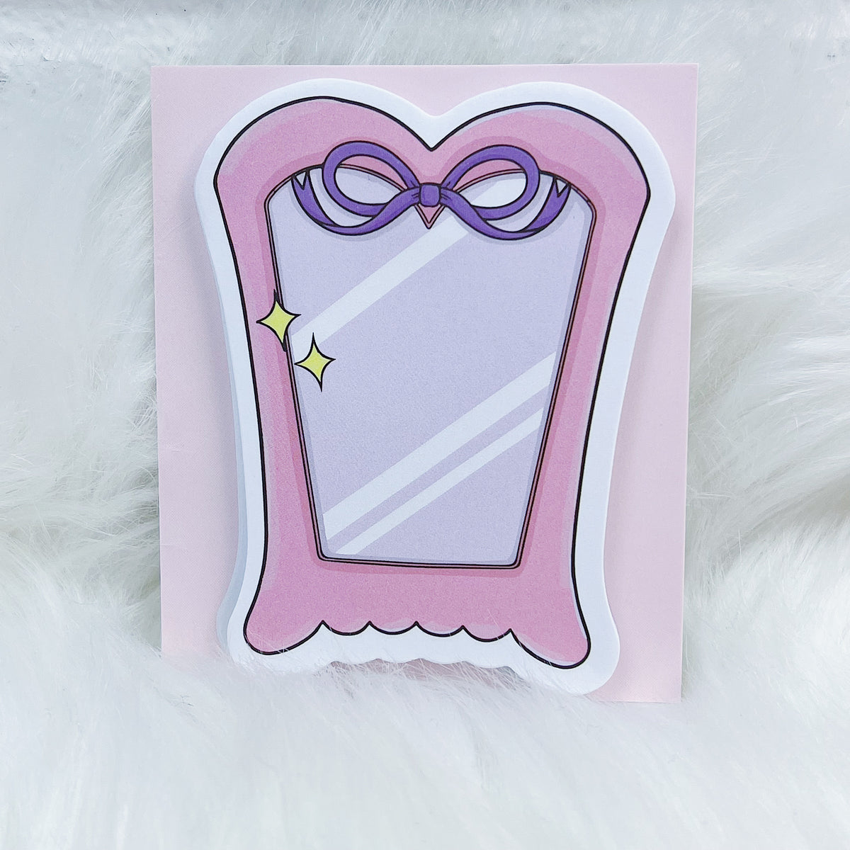 Moon Prism Mirror Die Cut Sticky Note