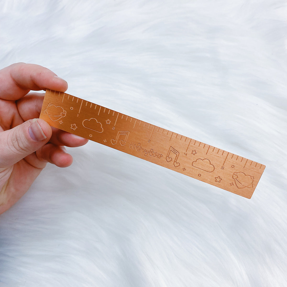 Rose Gold Engraved Ruler | Engraved Ruler | TheHoneyBShop