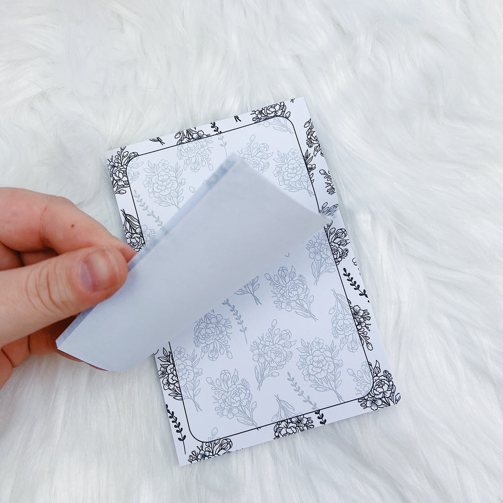 Bloc de notas florales | 4x6