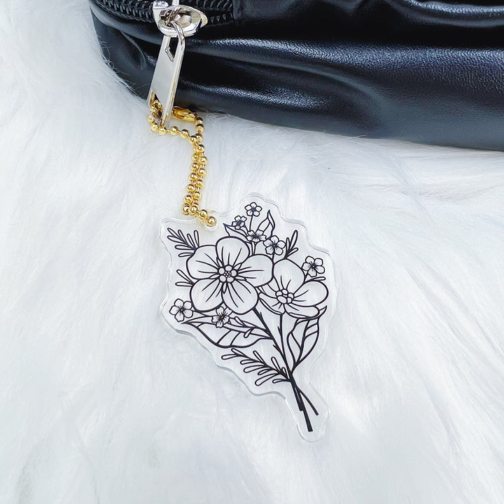 Floral Acrylic Charm