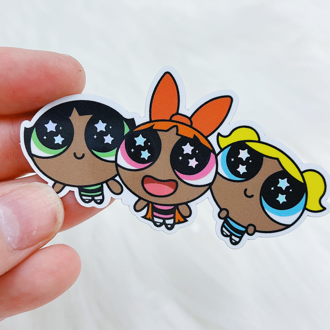 Pegatina de vinilo con ojos estrellados de PPG troquelada