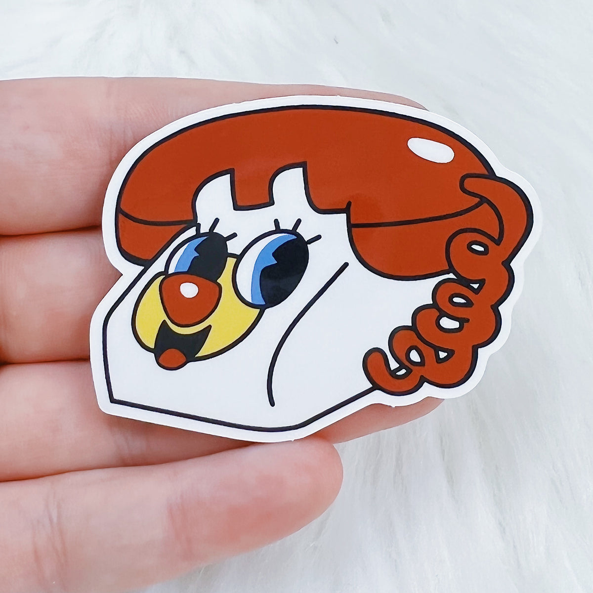 PP Hotline Vinyl Sticker Die Cut