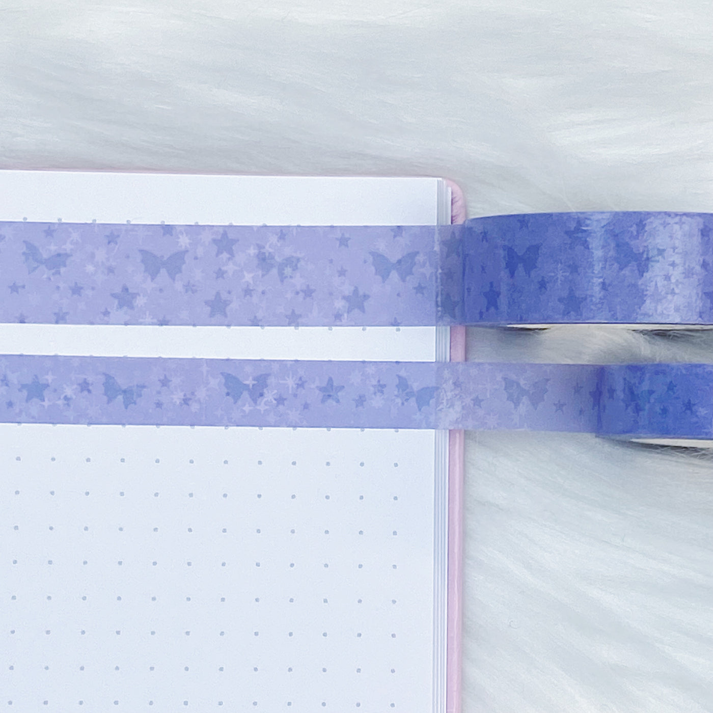 Iridescent Purple Bat Bow Magic Washi Tape Bundle | 15 + 10 MM