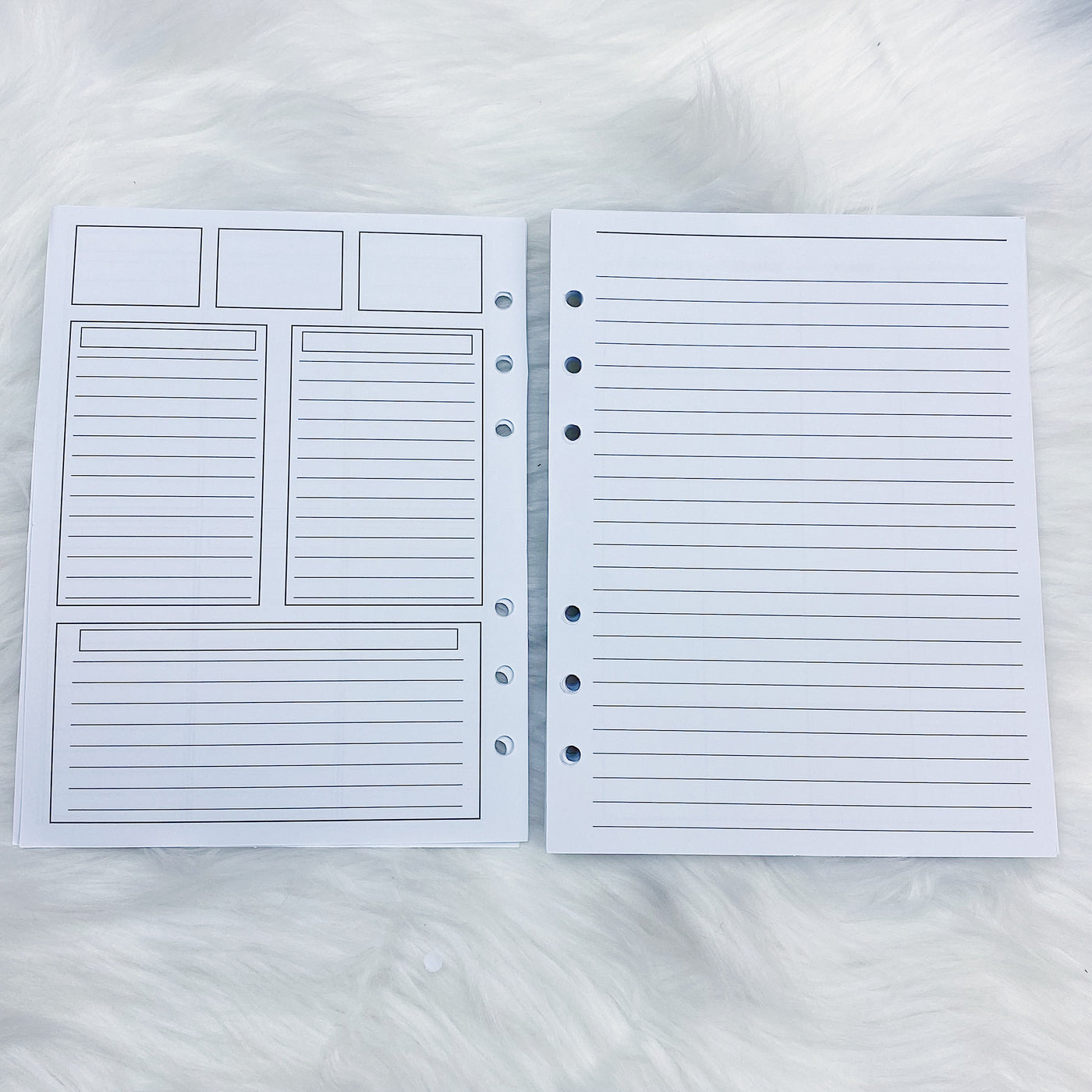 Vertical Weekly + Monthly B6 Rings Planner | Includes 6 Months!