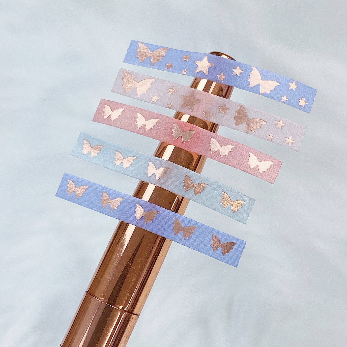 Serenity Baby Bat Bows Perforated Header Washi Bundle | (5) 5MM Tapes