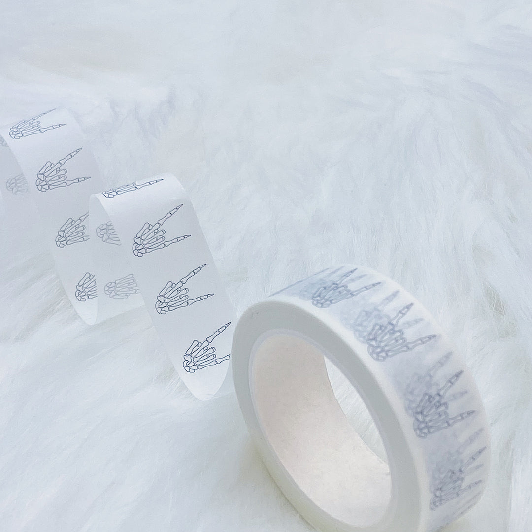 Skele Rock N' Roll Washi Tape | 15MM | White