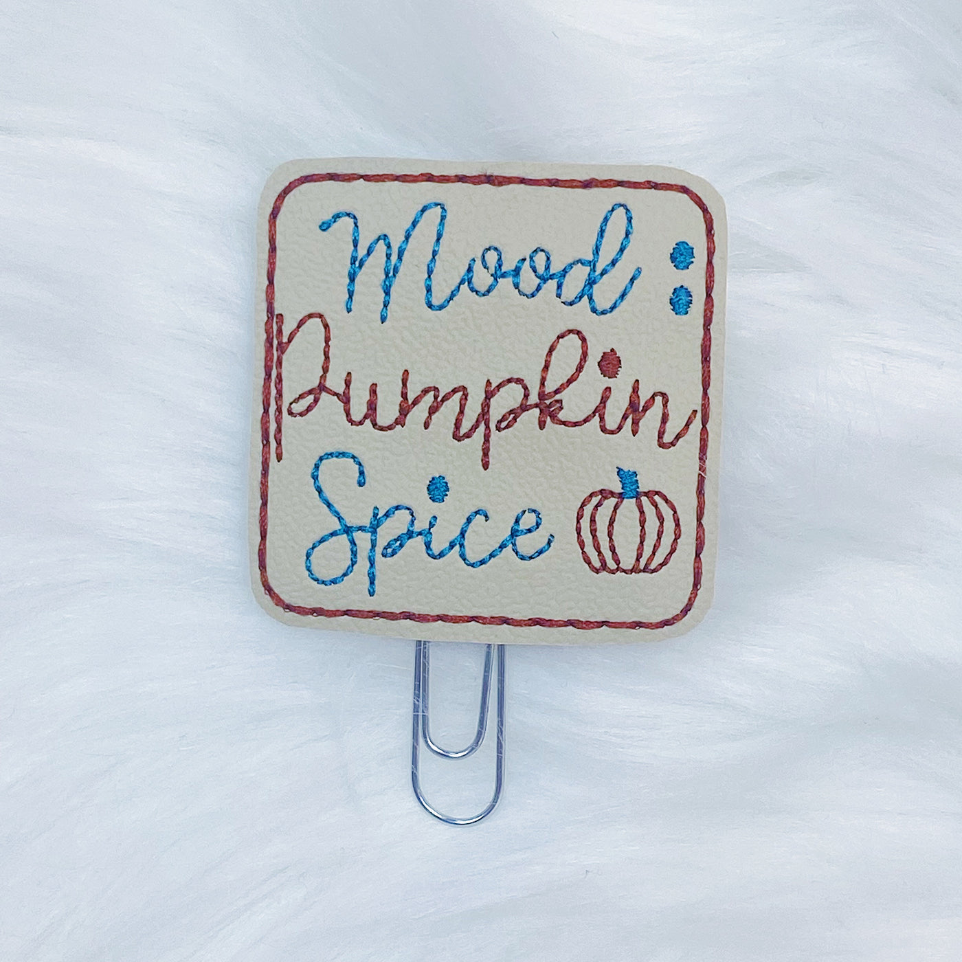 Tan Mood: Pumpkin Spice Feltie Planner Clip