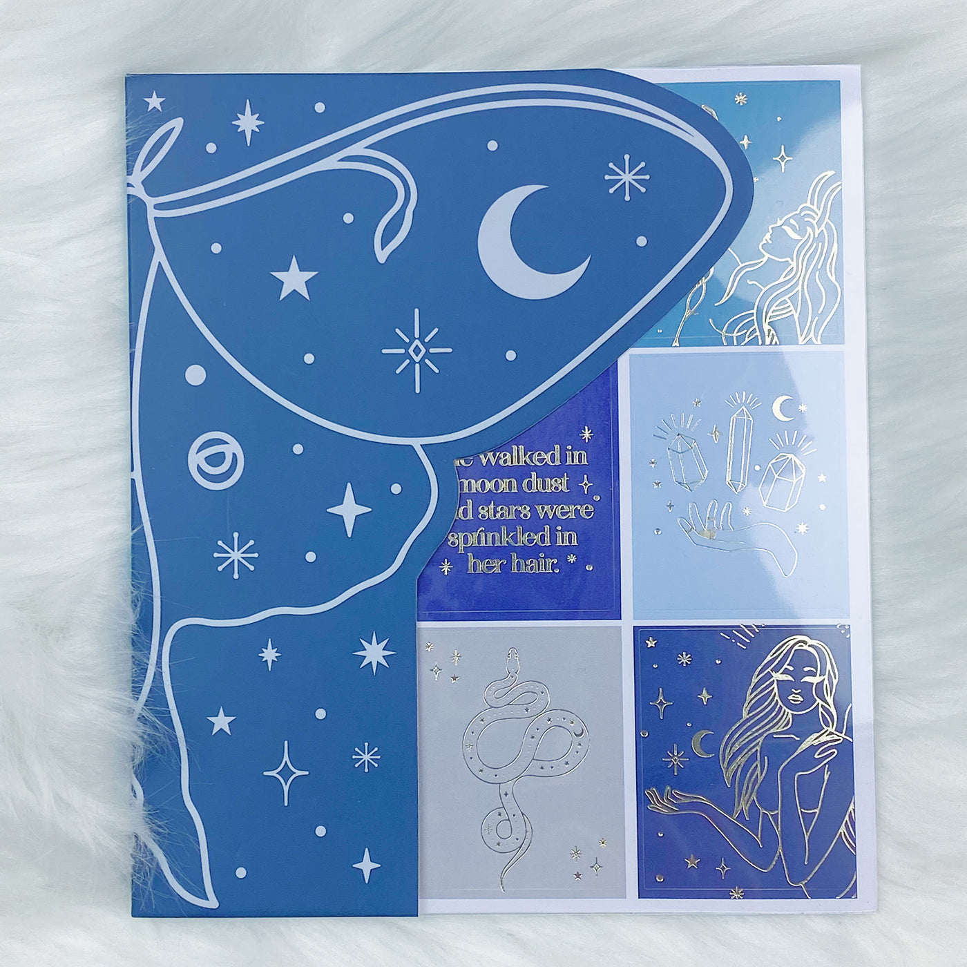 Lunar Eclipse Sticker Book | Soft Gold Foiled | TheHoneyBShop