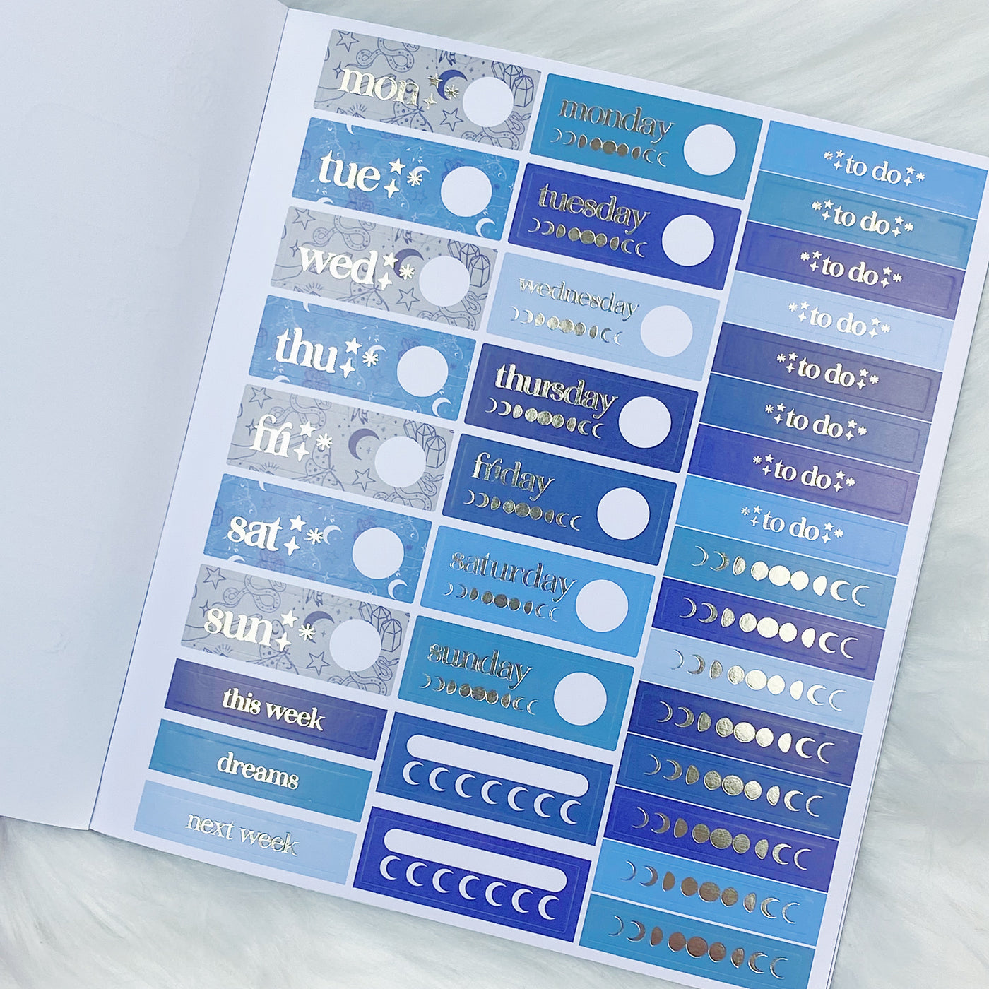 Lunar Eclipse Sticker Book | Soft Gold Foiled | TheHoneyBShop