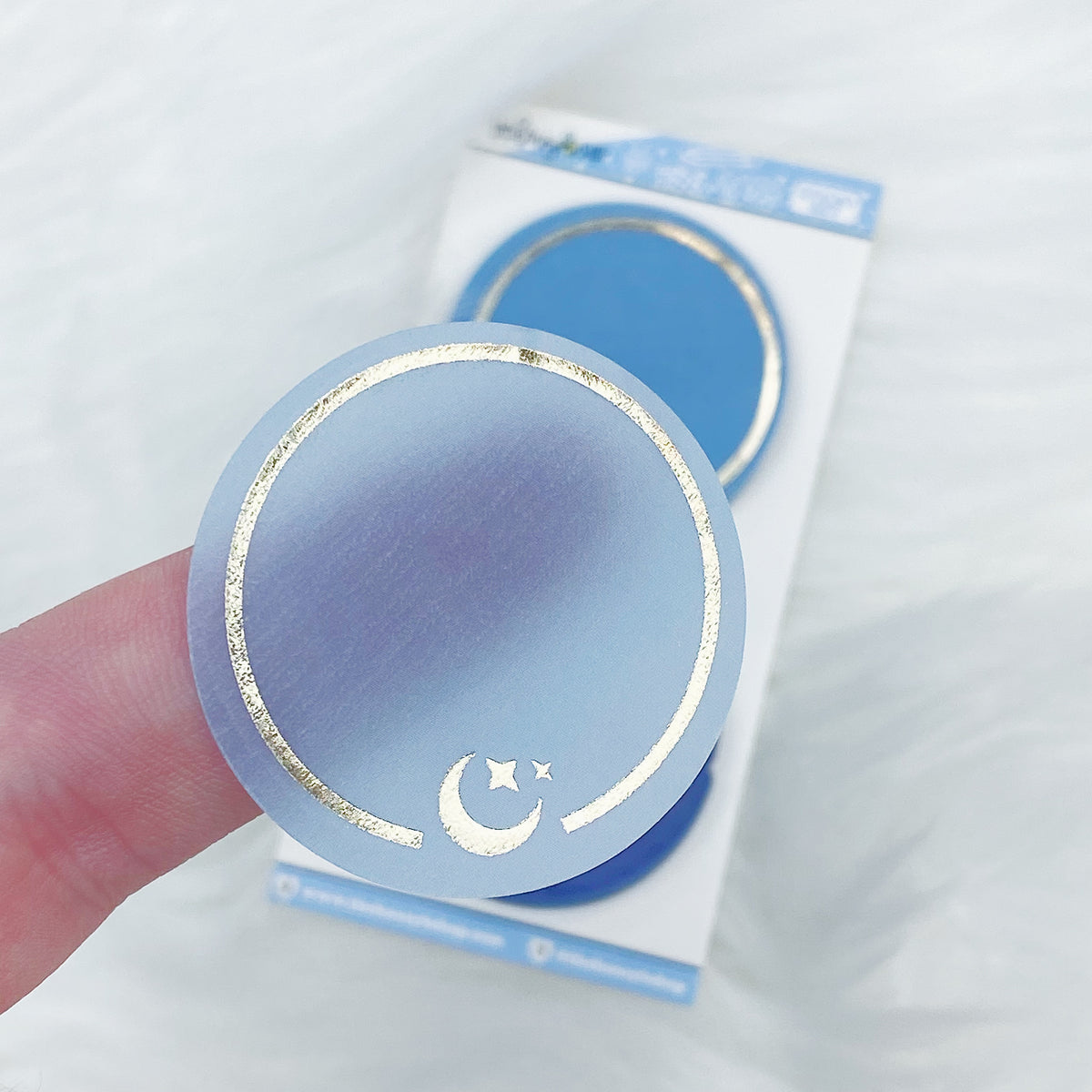 Lunar Eclipse Vellum Sticky Note Set | Soft Gold Foiled
