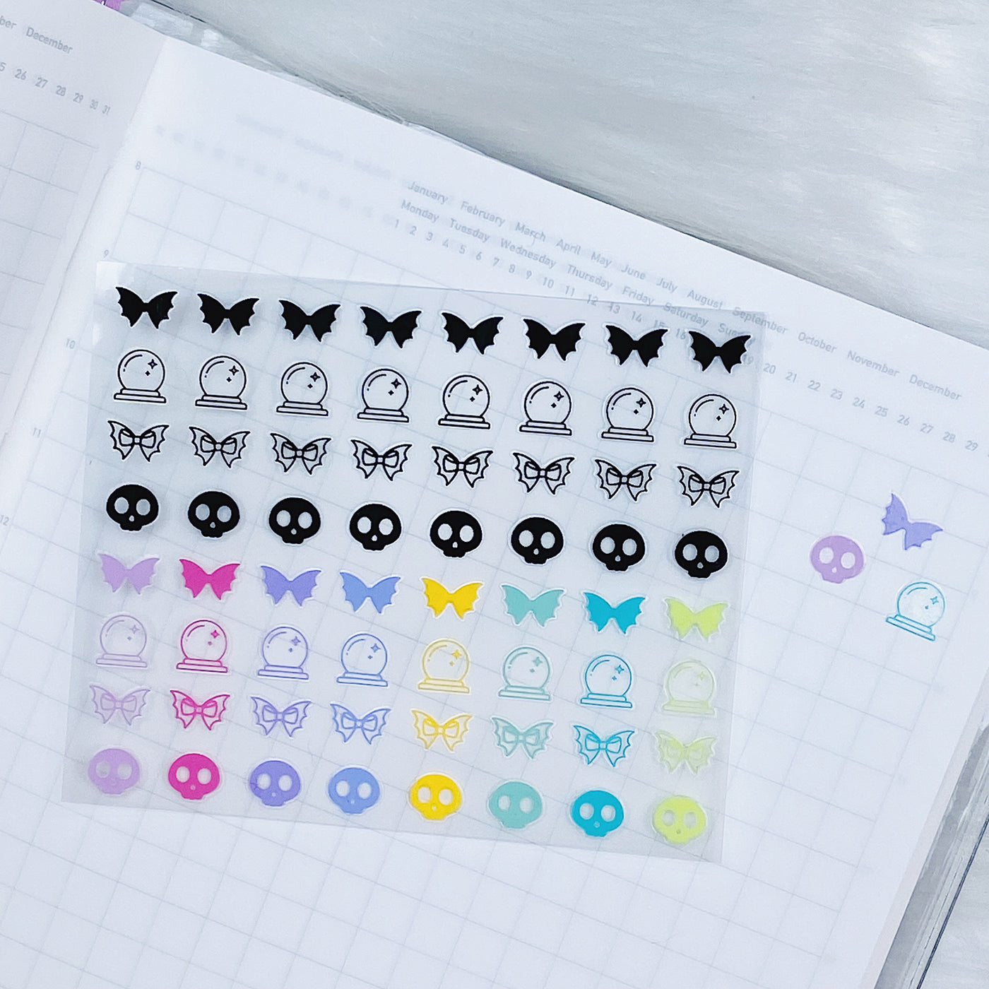 Spooky Beauty Decals | Use for Nails, Pens, Planners + MORE!